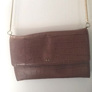 Lauren Ralph Lauren Leather Wallet Purse With Gold